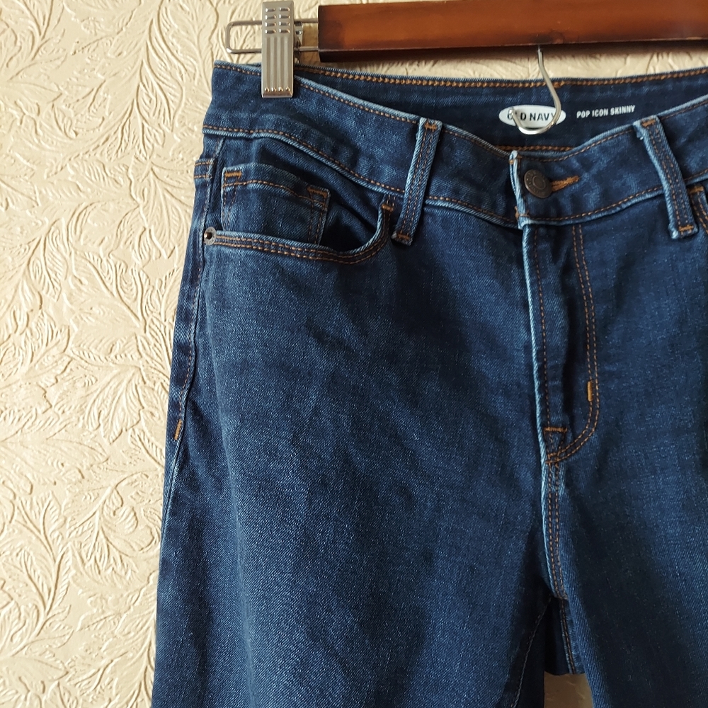 5/$25 Old Navy Pop Icon Skinny Jeans Mid Rise Sz 4 - Picture 2 of 9
